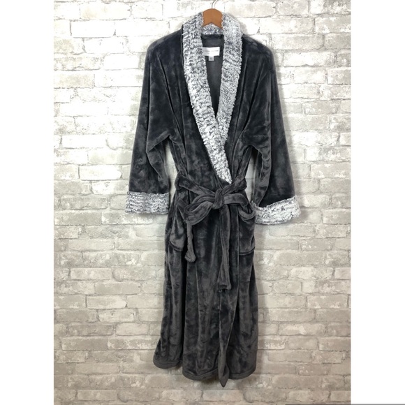 Midnight by Carole Hochman Other - Carole Hochman Plush Robe XXL Grey Full Length